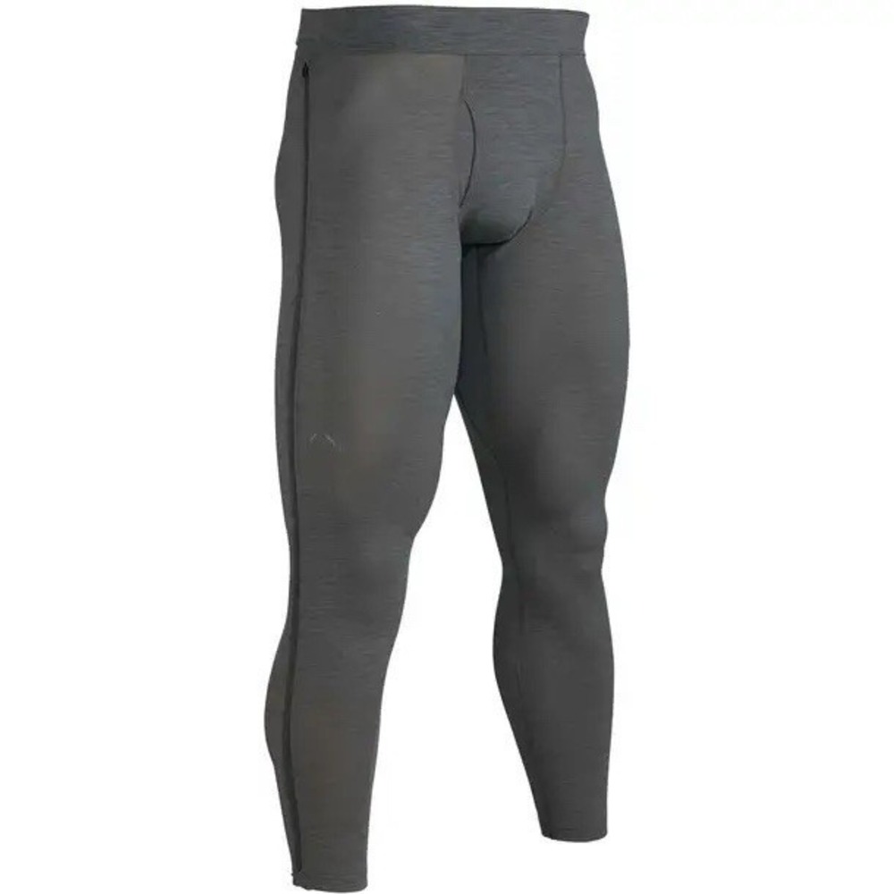 KUIU 120 LT Nuyarn Merino Zip-Off Base Layer Bottoms Mens S Gray Good Condition